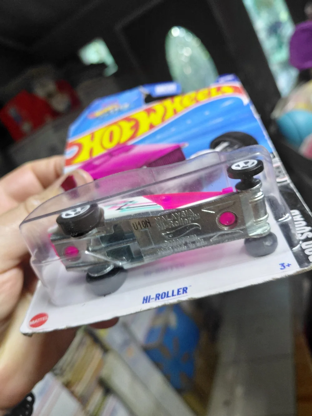 the Hot Wheels Hi-Roller (Pink/White variant) from the 2025 Rod Squad series (nu